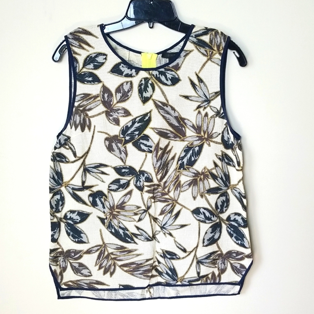 J Crew Leaf Top
